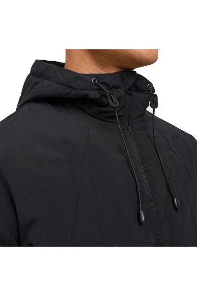 Jack & Jones Ανδρικό μαύρο μπουφάν με κουκούλα Jack Jones Jortamper
