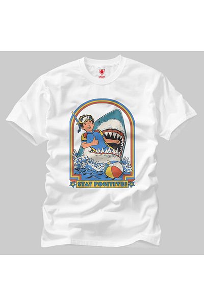 Built By Crazy This Is Me Funny Stay Positive Shark Attack Unisex T-shirt