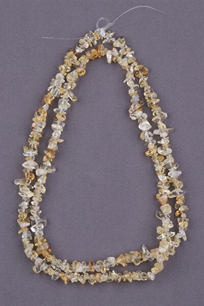 Sahi Aksesuar إكسسوار سيترين سلسلة حجر طبيعي مكسور 80 سم