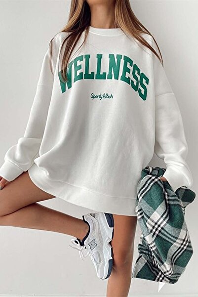 Machetta Велосипедний комір Welness Sporty&rick з принтом Білий світшот