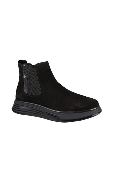 MARCOMEN 14346 Γνήσιο Δερμάτινο Μαύρο Suede Ανδρικές Μπότες
