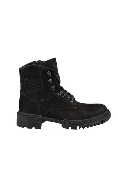 MARCOMEN 14032 Γνήσιο Δερμάτινο Μαύρο Nubuck Ανδρικές Μπότες