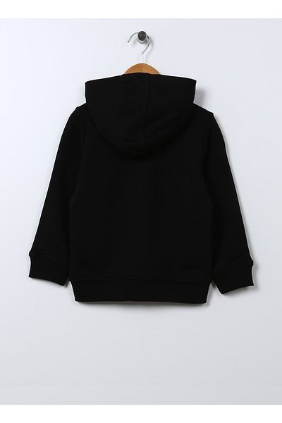 U.S. Polo Assn. Обикновен черен суитшърт за момче Jaxsk022