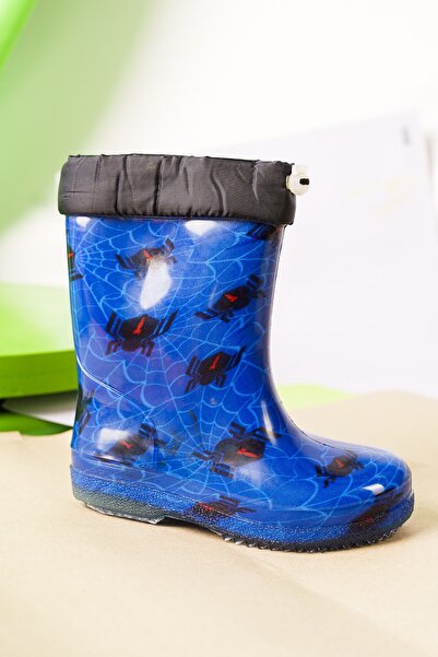 F&A COLLECTION Mavi Çocuk Su Geçirmez Yağmur Çizmesi