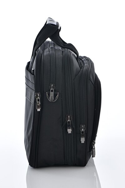 ÇÇS 71204 Gusseted Briefcase with Laptop Compartment Black
