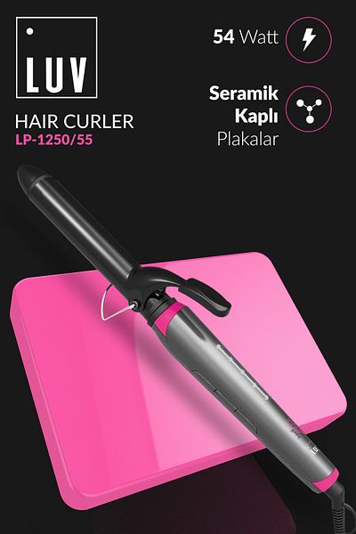 LUV Iconic Series 25 Mm Hair Curling Styler with LED Indicator and Ceramic Plate