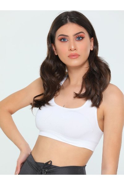 Pyjama Familya Seamless Sports Bustier with Anti-Sweat Pads and Thick Straps 5322