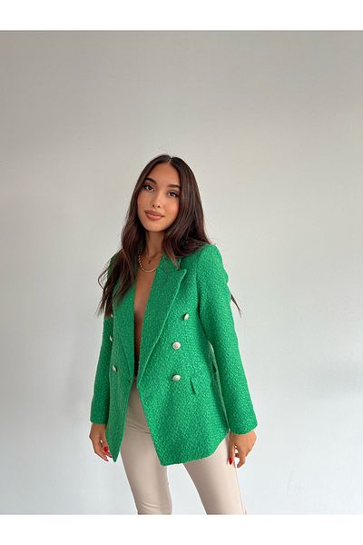 BUZEE Jachetă Blazer Tweed