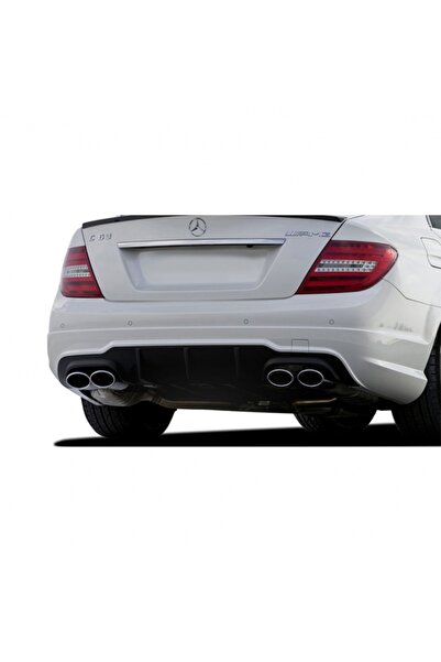 ps dizayn Mercedes C Serisi W204 (2012-2014) Uyumlu Makyajlı Arka Tampon Eki ...