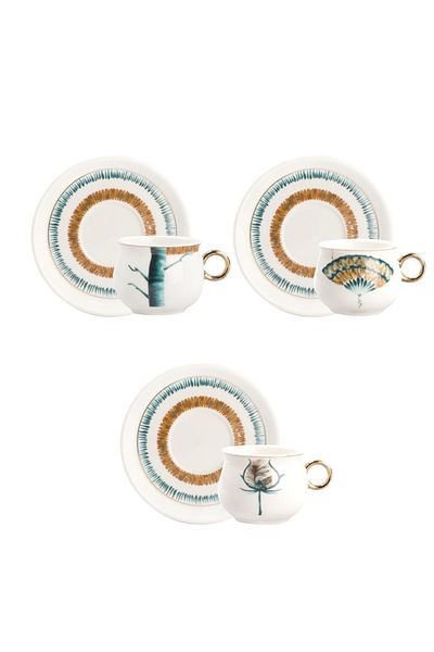 Sembol Camelot 6-Person Turkish Coffee Cup