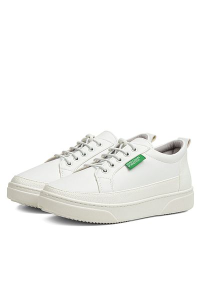 Benetton Bn-30366 Pantofi dama alb