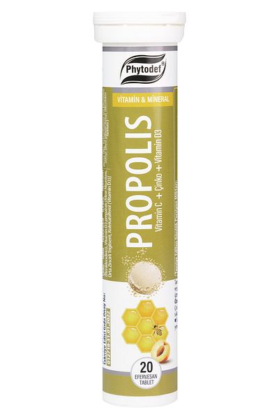 Phytodef Propolis Effervescent Tablet - 20 Pieces
