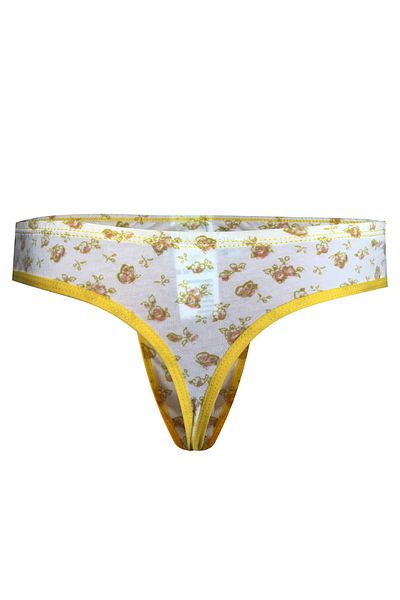 darkzone Floral Patterned White Men's Thong