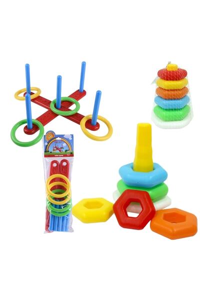 SAZE Rengarenk Halka Atma Geçirme & Altıgen Halkalar