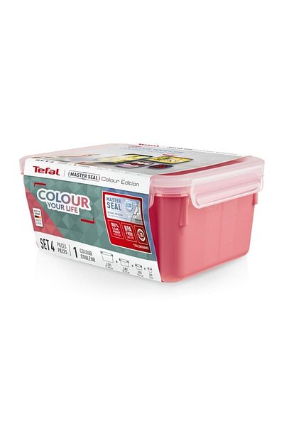 TEFAL Masterseal Color Set of 4 Powder