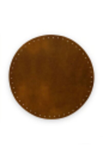 alfa tasarım atölyesi Γνήσιο δερμάτινο στρογγυλό πάτο τσάντας (15x15 εκ.) - Α...