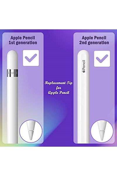 Seltureone Compatible With 2 Pieces Pencil Tips, High Sensitivity Pencil Tip Replacement Nib Entry Castle