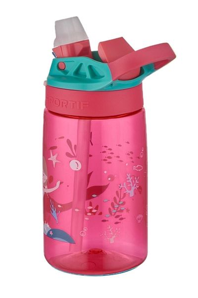 DILLER 8834 500 ml Flask with Straw Red