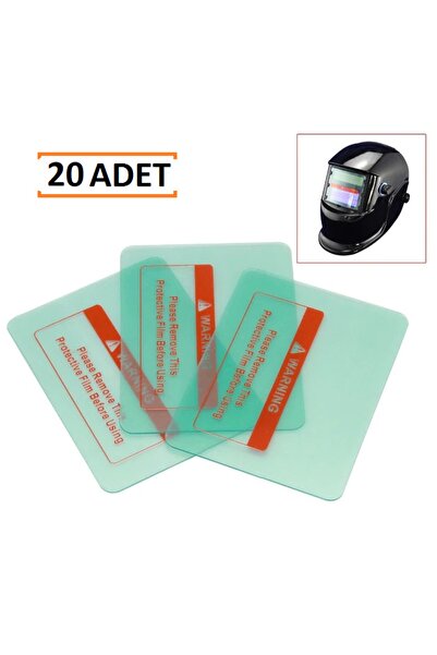 Kafenn Otomatik Kararan Kaynak Maske Camı Dış Koruyucu 90x110 Mm 20 Adet