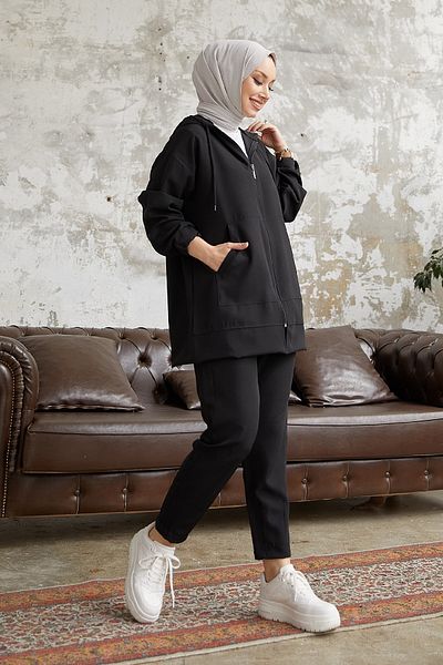 InStyle Amor Basic Two-piece Suit - Black
