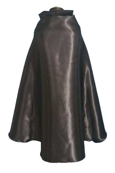 KostümBU Siyah Saten Pelerin 4-14 Yaş