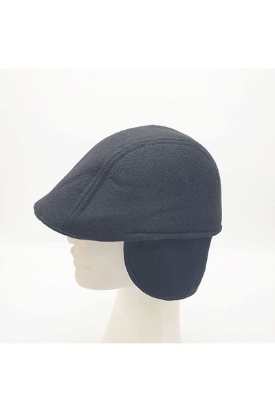 SYT Stamped Fabric Cap with Earmuffs Hat Winter Cap