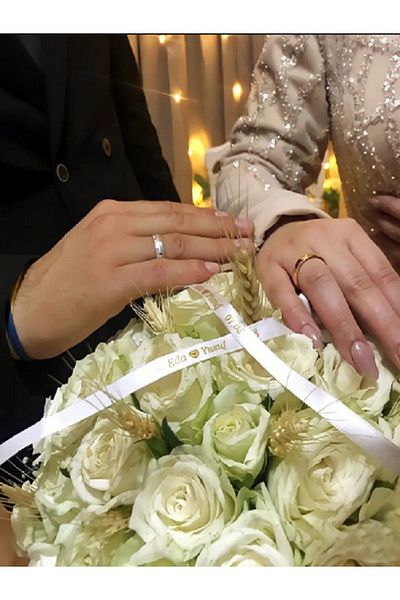 baskıtek Inel Promise Logodna Satin Bright Ribbon