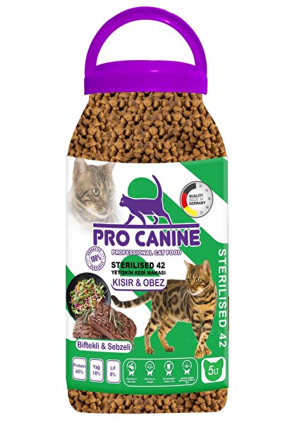 PRO CANINE Professıonal Biftekli -sebzeli Kısır & Obez Sterılısed Yetişkin Ke...