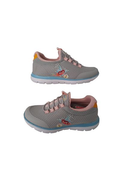 Best Of Girl's Gray Figured Lycra Elastic Ultra Light Sports Shoes