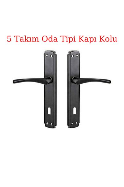 ARON (7 Sets) Mirrored Door Handle ***3 + 1*** Apartment Set Brawo Matte Black (5 Rooms - 2 Bathrooms / WC)