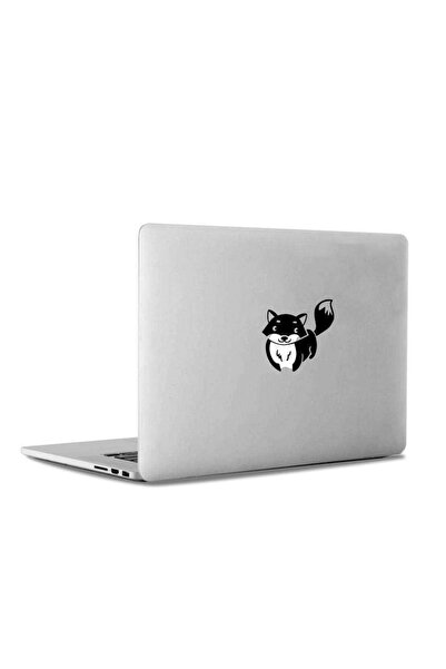 Asilmeydan Sevimli Tilki Apple Macbook, Pro Sticker Etiket Dekoratif Bilgisya...