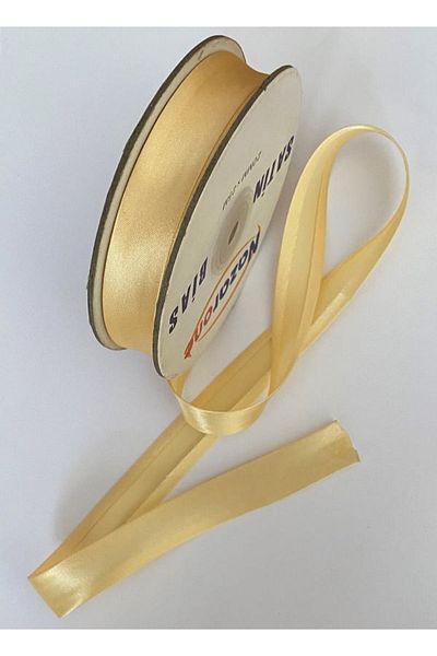 Nazarone Satin Piping (stripe) Ecru. 2cm.