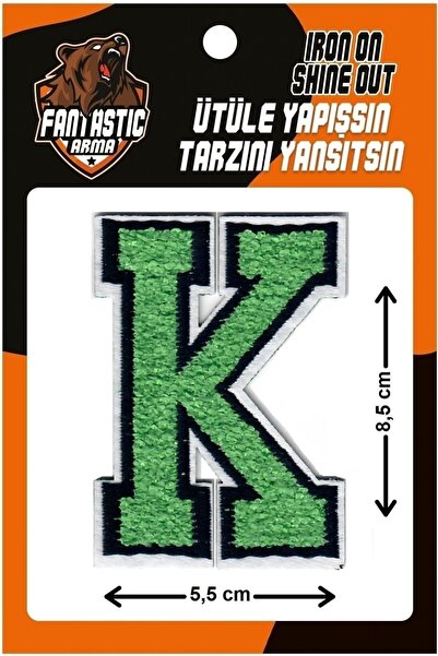 FANTASTIC ARMA قطيفة منسوجة بالكي، كلية، لكمة، حرف، أخضر، نموذج K Crest