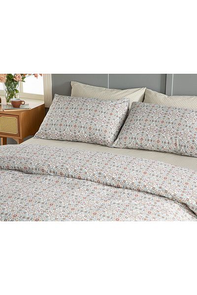 English Home Set Cuvertură Dublă Floarea Soarelui Easy Iron 200x220 Cm Roz – Muștar