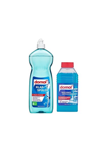 DOMOL Bulaşık Makinesi Temizleyicisi 250 Ml + Bulaşık Makinesi Parlatıcısı 10...