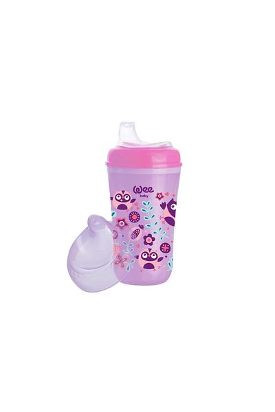Wee Baby Insulated Water Corrugated Glass Purple