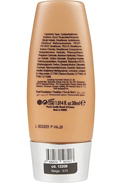 Pierre Cardin Natural Look Doğal Görünüm Veren Fondöten - Beige (30 Ml)