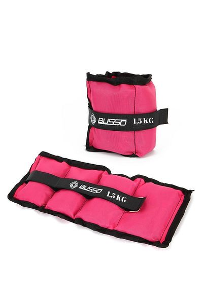 BUSSO Bs32 Hand and Foot Weight Pink 1.5 Kg*2 Pieces