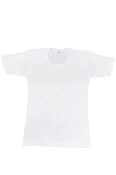 NEHİRİN Ribana Boy's Sleeve Undershirt 2 Pcs White
