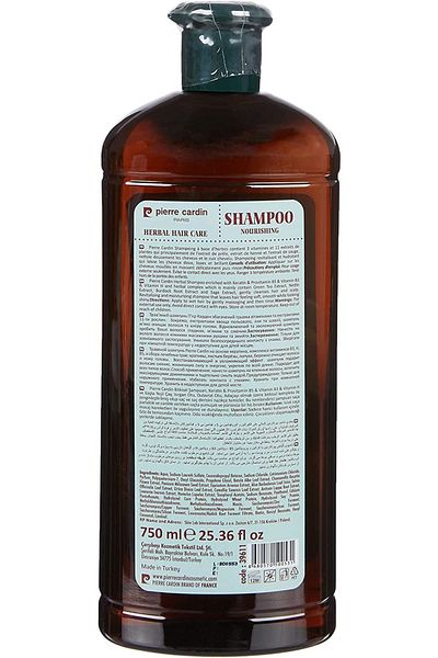Pierre Cardin Herbal Herbal Shampoo - 750 Ml Oil Shampoo for Hair