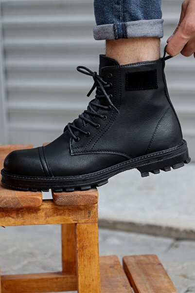 Vojo Ανδρικές μπότες με φερμουάρ C6 Άνετη ζεστή επένδυση με αντιολισθητική σόλα