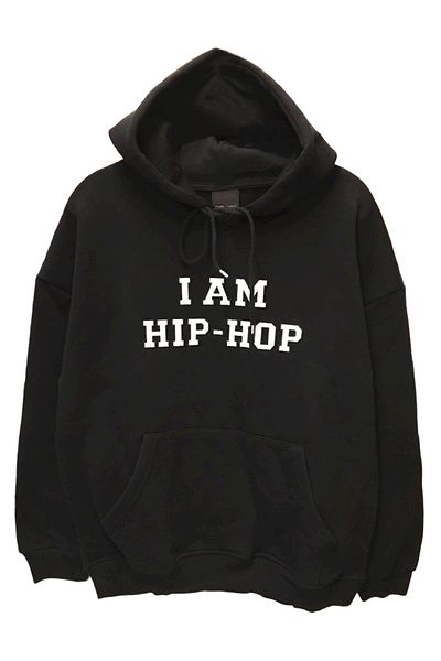Olympus plus Unisex Oversize I M Hip Hop Back Printed Hooded Sweatshirt