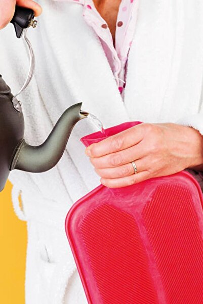 evikonu Kılıfsız Sıcak Su Torbası 2 Lt. Termofor El Ayak Isıtıcı Torba Sıcak Soğuk Kompres