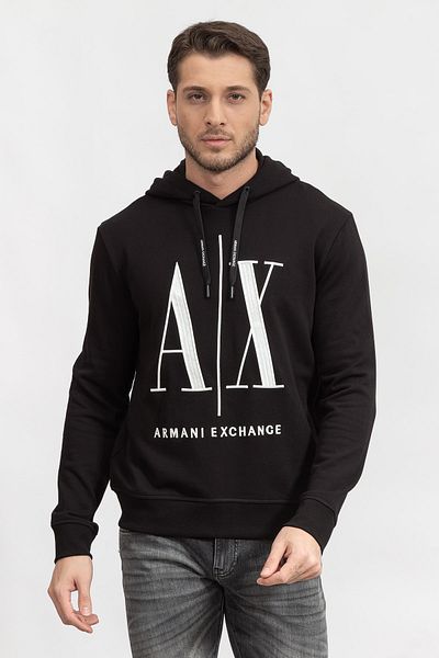 Armani Exchange سويت شيرت بغطاء للرأس للرجال8nzmpczj1zz