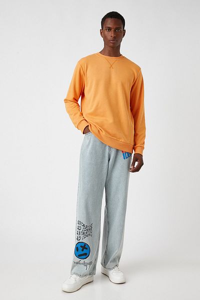 Koton Sweatshirt mit Rundhalsausschnitt – Basic-Modell