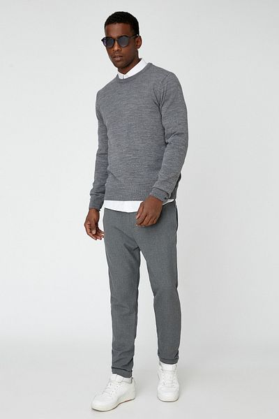 Koton Melted Sweater Crew Neck