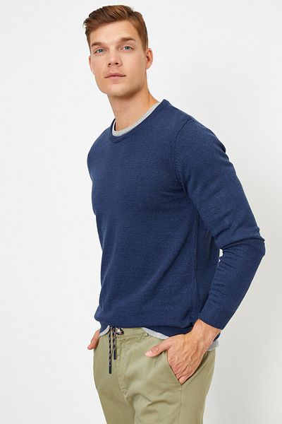 Koton Long Sleeve Crew Neck Knitwear Sweater