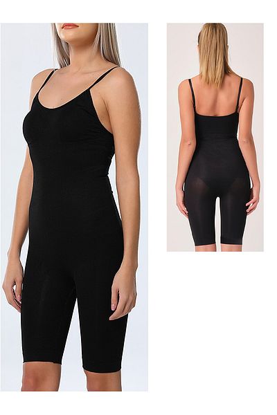 Pyjama Familya Corset negru pentru femei - Strângere reglabilă pe toată lungimea