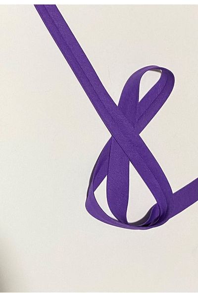 Biyelli Piping (stripe) Eggplant Purple. 2cm.