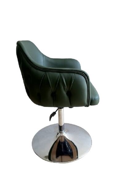 KamusalMarket Tepsi Ayaklı Bekleme Sandalyesi Kapitone Desenli Suni Deri